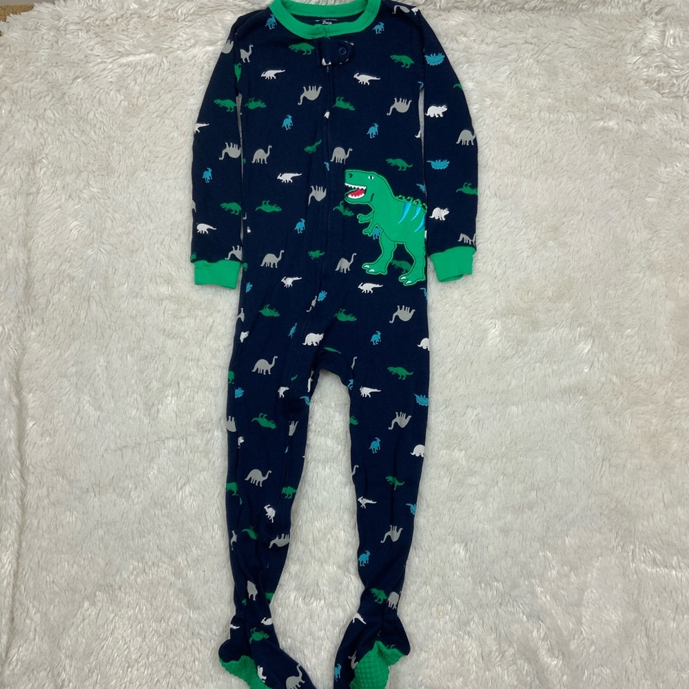 NWOT Dinosaur zip up pajamas. Size 3t